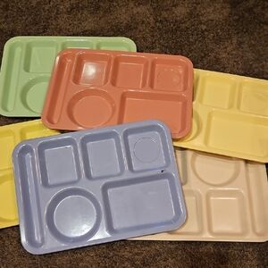 Vibrant Multi-Color Party Tray Set